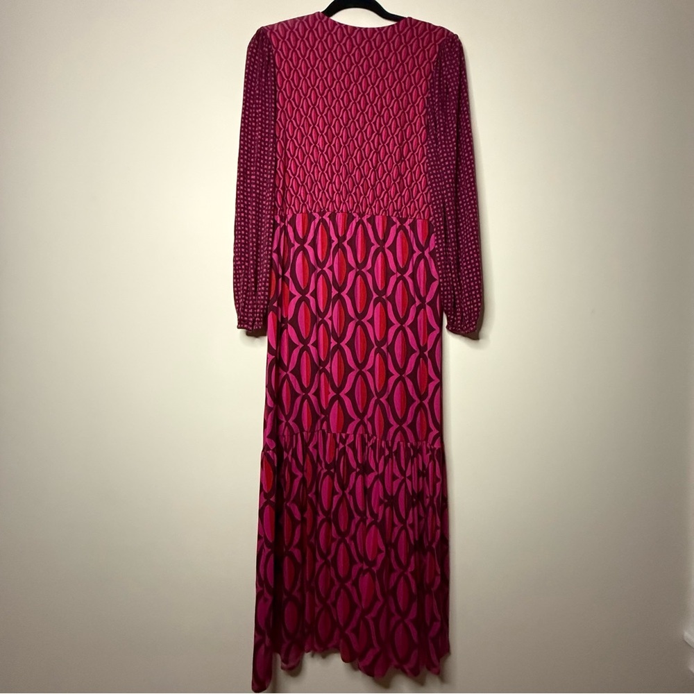 BODEN Jersey Maxi Wrap Dress in Geo Valley - Picture 8 of 11